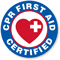 CPR First Aid Certified Hard Hat Decal