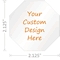 Custom Design Hardhat Labels-Octagon