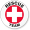 Rescue Team Hard Hat Labels
